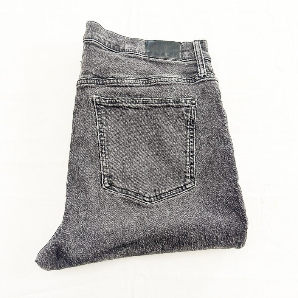 Madewell The Perfect Vintage Jean Charcoal Black Wash Denim Zip Fly Size 32